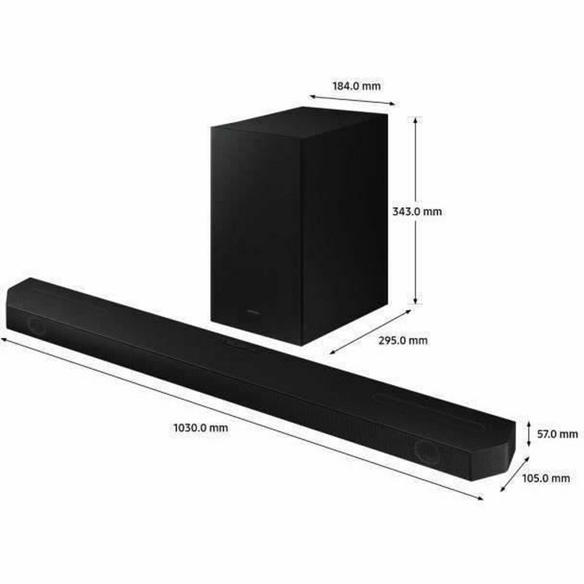 Barra de Sonido Samsung HW-Q600C Negro